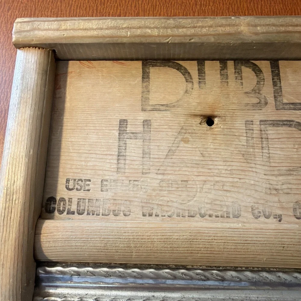 Dubl Handl Washboard Co Columbus Ohio Wash Board Vintage
